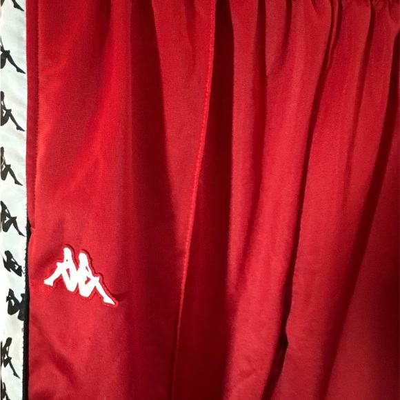 Vintage Kappa Track Pants - Red with Iconic Side Tape - Size XL - Picture 5 of 7